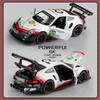 Porsche 911 GT3 RSR Match Version Моделирование Литые игрушечные машинки Звуки и свет Инерционный автомобиль 1:32 Сплавная Модель Суперкара
