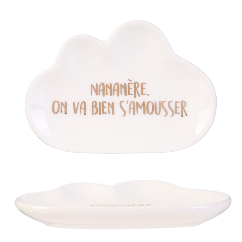 Les Trésors De Lily [A1814] - Мыльница керамическая 'Nuage', белая, 10 см