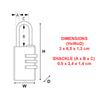 Master Lock Combination Padlock in Aluminium, 30x65x13 mm