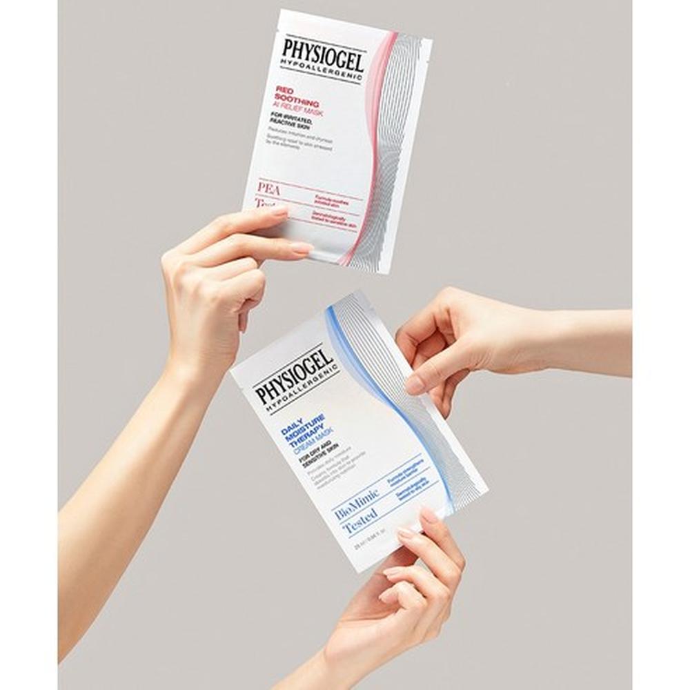 Physiogel Red Soothing AI Relief Mask 5pcs Hydrating Calming, Korean