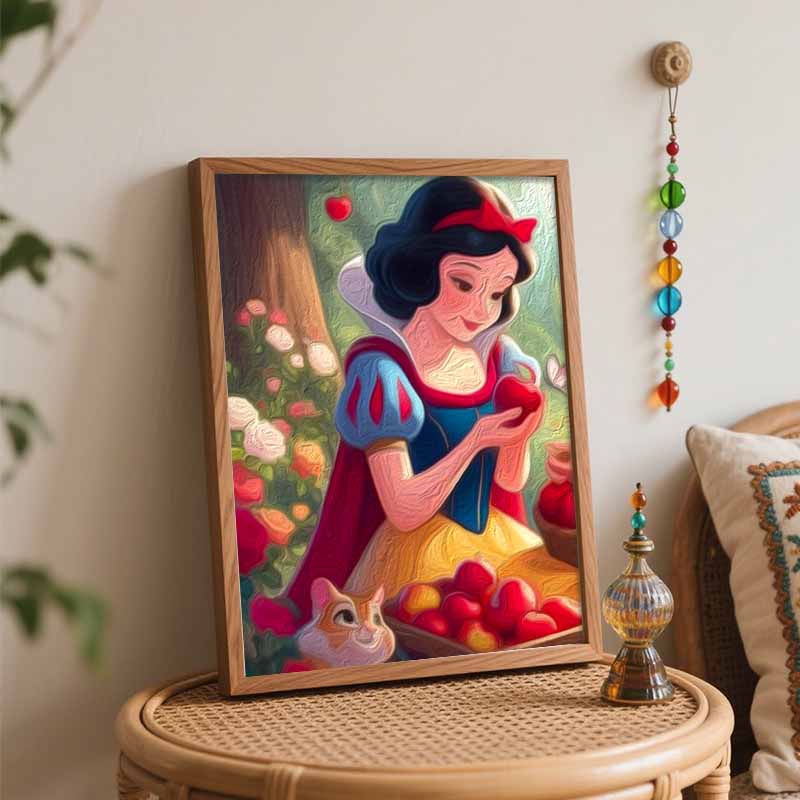Disney Snow White digital oil painting diy coloring handpainted filling home decoration gift artistic canvas wall art crafts for home