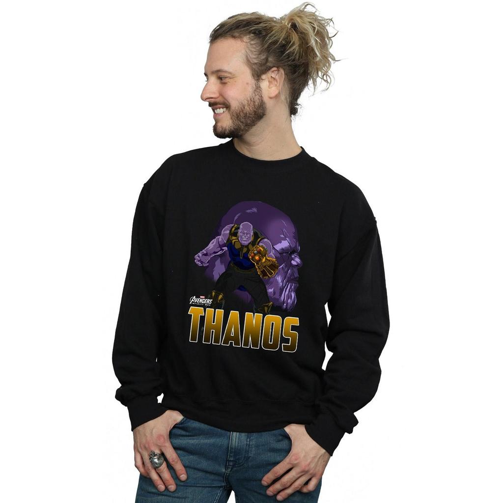 Marvel Mens Avengers Infinity War Thanos Character Sweatshirt