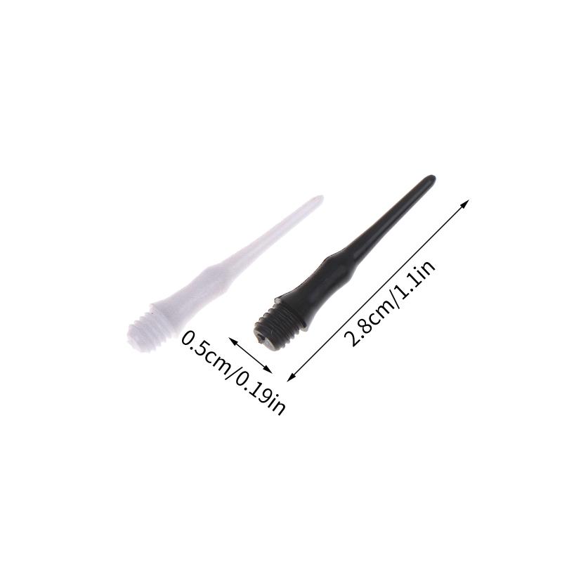 Replaceable Soft Plastic Dart Tips  Stubby Points Set with Durable Shafts for Darts Bar Practice