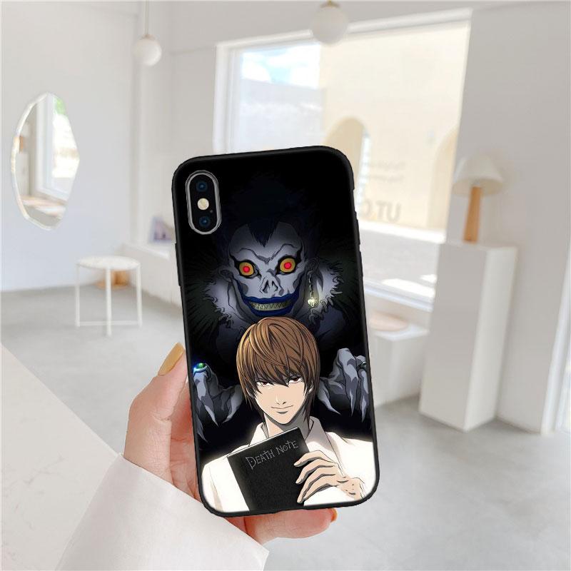 CJ32 Death Note Ryuk kira Soft Shell Phone Case for Redmi Note 10 11 12 Pro Max 10S 10C 10T 11A 11S 12S 12C