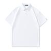 Летняя тонкая футболка-поло с коротким рукавом, мужская однотонная футболка, мужская тонкая футболка с лацканами