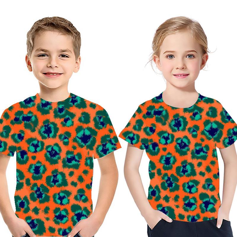 Летняя забавная детская футболка с короткими рукавами, повседневные детские футболки с 3D принтом животных, одежда, футболка для мальчиков и девочек