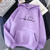 Winter New Women's Hoodie High Street Unisex Style Double Pockets Sweatshirts Outerwear Plus-Size Women's Clothing