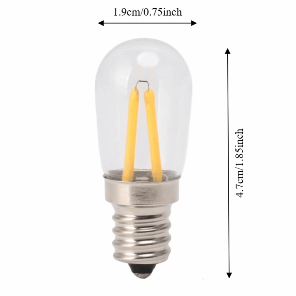 5 Pack 1.5W LED Fridge Light Bulbs E12 Fridge Light Bulbs Refrigerator Lamp Bulbs Indoor
