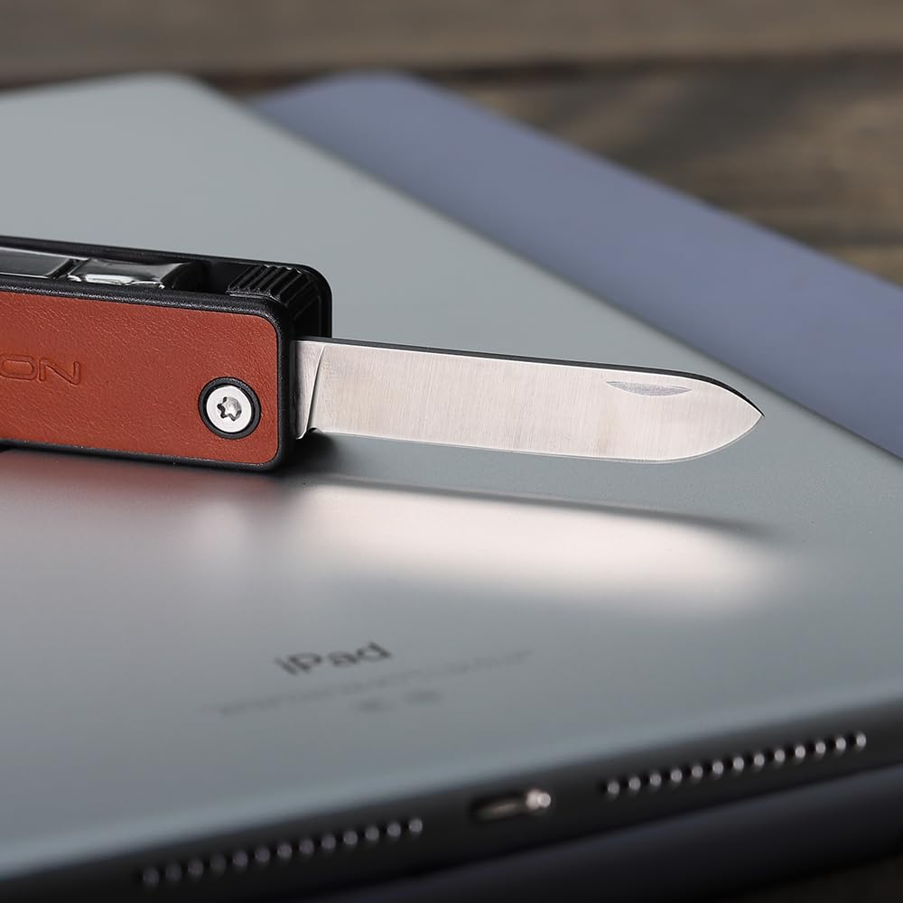 ROXON M4 Портативный инструмент для стрижки ногтей с кожаным карманным ножом, безопасным средством личной гигиены с такими функциями, как флакон для ногтей, что делает его практичным