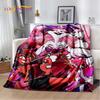 2025 H-Helluva Boss Blitzo Cartoon Soft Blanket, Soft Throw Blanket для дома, спальни, кровати, дивана, пикника, дорожного чехла, подарка ребенку