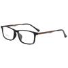 Men's Ultra-Light Pure Titanium Myopia Glasses Frame - Comfortable, Full-Frame with Elastic Paint 9827