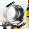 Stainless Steel Large Capacity Deep Soup Pot Thickened Extra High Pot Induction Cooker Universal Porridge Stew Pot Pots and Pans