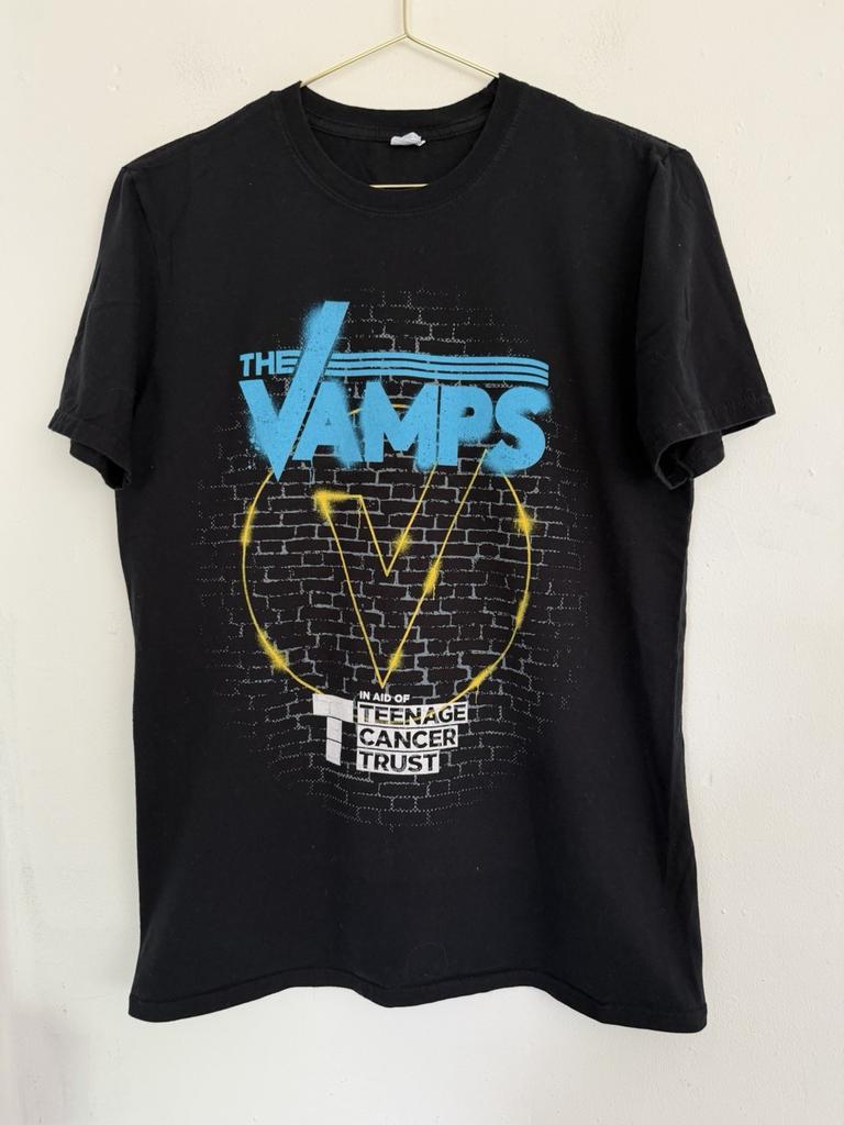 The Vamps Shirt Medium Teenage Cancer Trust Black Pop Band Boyband Merch Concert Unisex T-Shirt