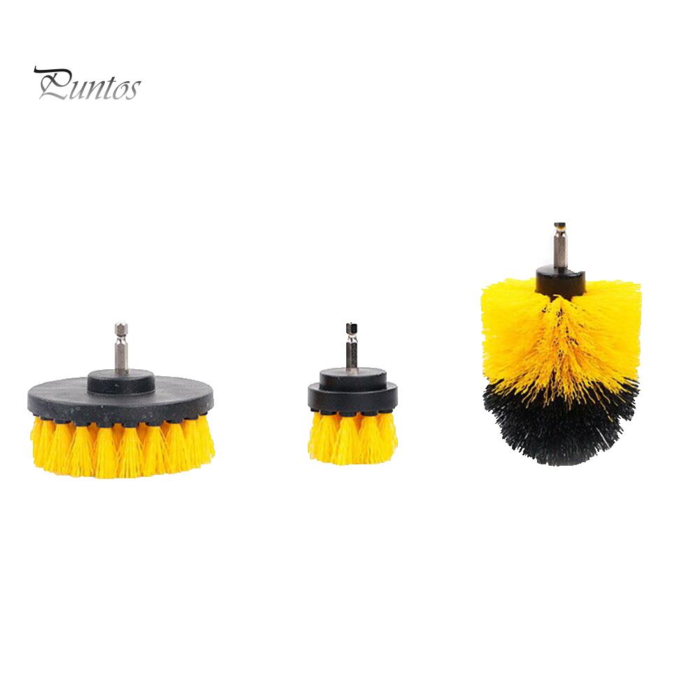 3Pcs / 1Pc Power Scrubber Electric Drill Brush Плитка Инструмент для чистки стекла