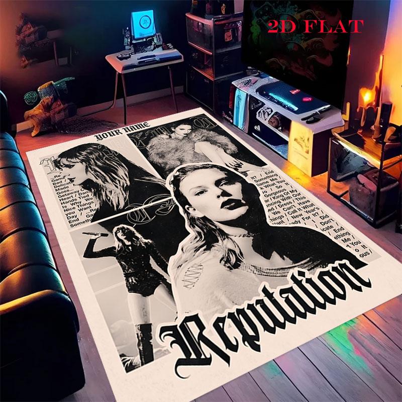 Custom Taylor Swift Carpet Rug for Living Room Bedroom Home Sofa Decoration,Kids play Nonslip Floor Mat