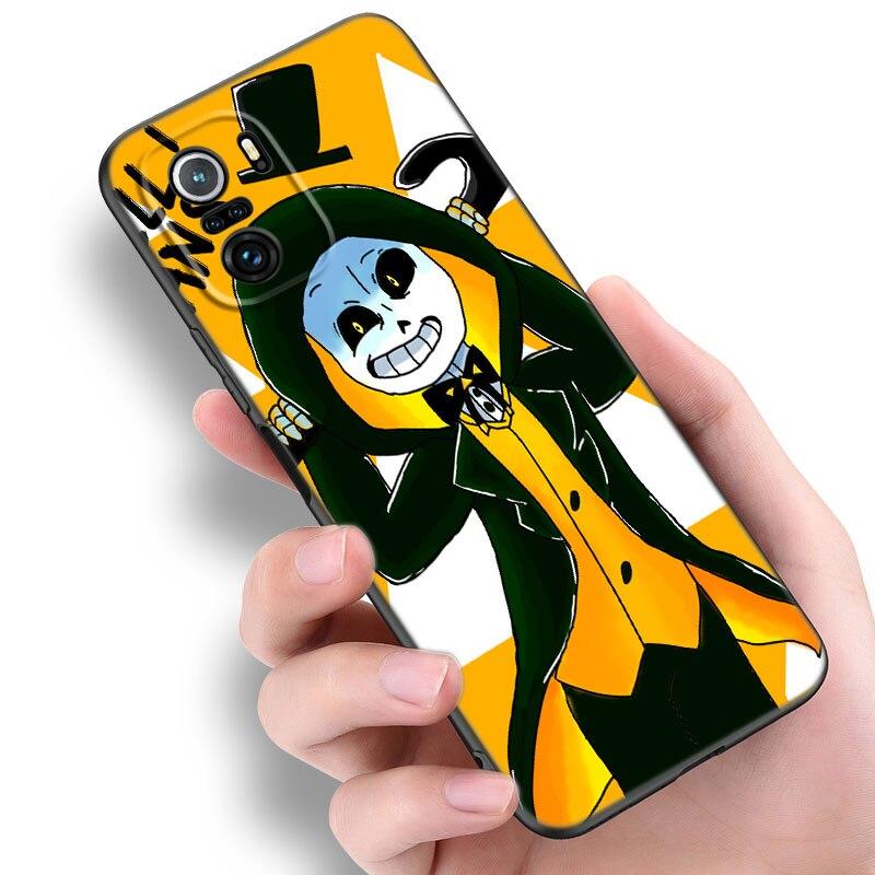 Undertale Sans Doggo Phone Case For Xiaomi Mi 10T 11i 11T Note 10 11 Lite NE F1 POCO F3 M3 X3 GT NFC M4 X4 Pro 5G Black Cover