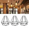 Абажур для лампы Металлический защитный каркас для светильника Абажуры в стиле ретро, промышленный, геометрический, абажур для светильника, металлический каркас для потолка, подвесной абажур