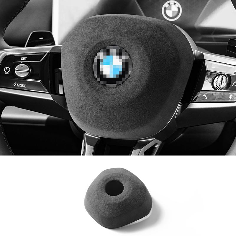 For BMW 5er L5 G60 (-) X3 G45 (2025-) Made of Alcantara Steering Wheel Panel Cover Boot Car Interior Accessories Style B