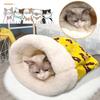 Winter Sleeping Bag Nest Comfortable Pet Snuggle Sack Warm Bed Indoor Cat Sleeping Bag