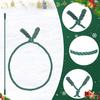 12Pcs Christmas Garland Ties 20 Inches Reusable Flexible Wreath Hanging Ropes Wreath Twist Tie for Banister Railings Stairs Trees Holiday Decoration