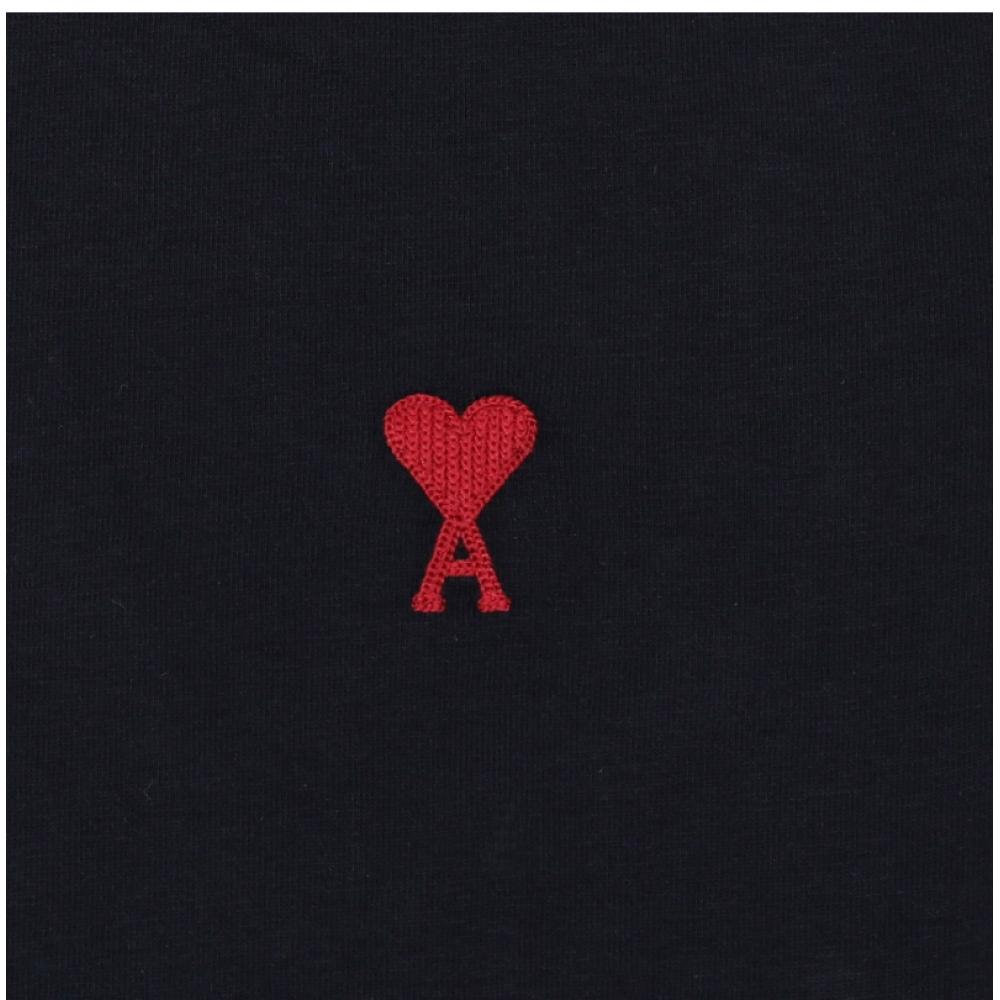 Ami Bfuts235 724 430 Ami De Coeur Маленькое Лого Сердца Публичная Футболка с Длинным Рукавом