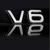1 шт. 3D Металлический Хромированный V6 V8 Наклейка Логотип Эмблема Значок Наклейка на Кузов Автомобиля