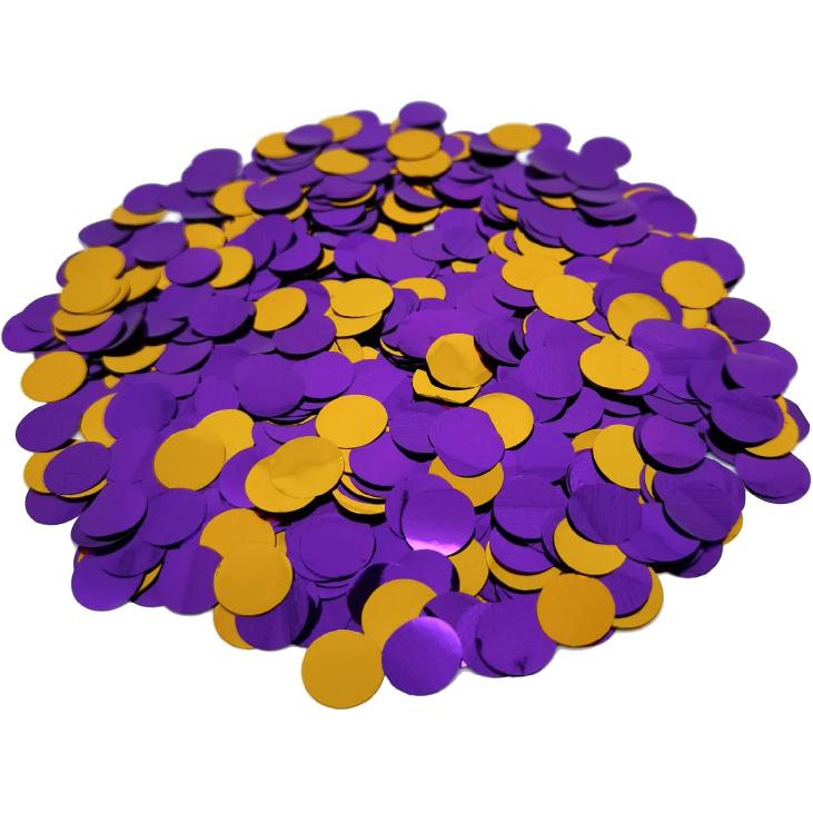 ZOOYOO Blue Foil Confetti, Round Foil Glitter Table Confetti Dots, Sparkling for Wedding Birthday Party Decoration (1.76 OZ, 1.5 cm)