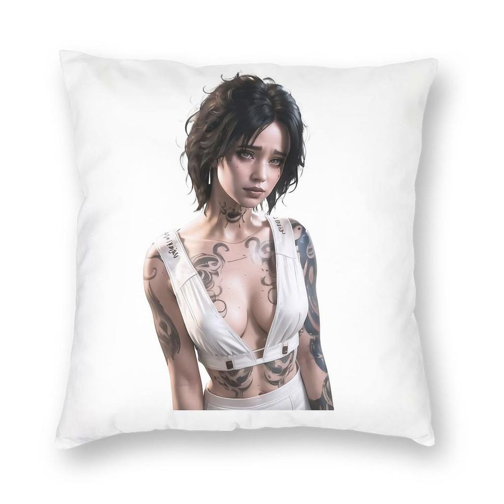 Baldurs Gate  Evelyn Square Pillowcase Polyester Linen Velvet Creative Zip Decor Pillow Case Home Cushion Case