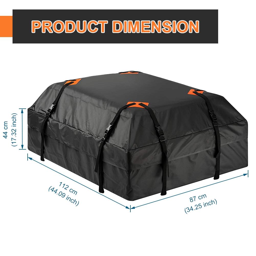 Car Roof Bag Luggage Cargo Carrier Case Rooftop Top Rank Large Space Pocket Waterproof Oxford Cloth Baggage Box Roof Top Car Bag