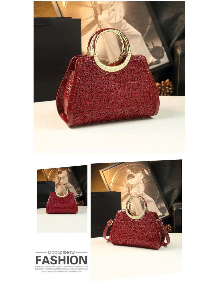 2025 Новая Мода Женская Сумка с Крокодиловым Узором - Мягкая Кожа, Большая Вместимость, Кроссбоди для Женщин Среднего Возраста