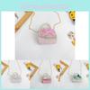 Cute Autumn Mini Shoulder Bag For Girls Featuring Pearl And Sparkling Elements