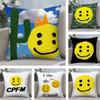 Роскошная Подушка-Чехол Smile CCpfm Мягкая Плюшевая Ткань Двусторонняя Печать Чехол на Подушку для Дивана для Всех Сезонов Декор Дома Подарок