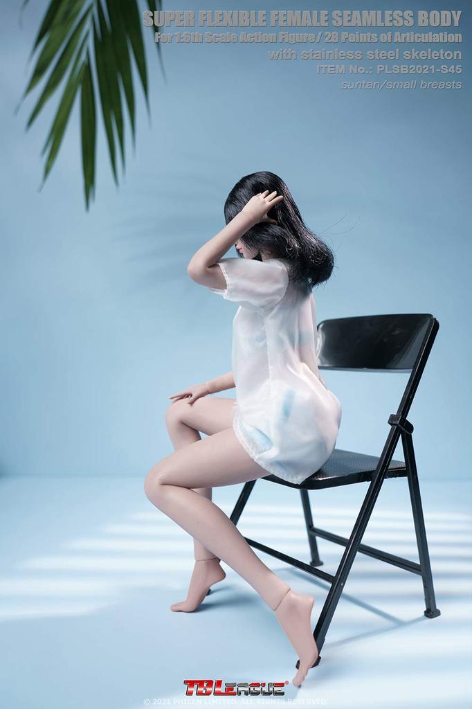 Scale Action Figure TBLeague Innocent Girl Asian Junior High School Student Super Flexible Seamless Body Small Bust Sunscreen Clothes and Swimsuit Gym