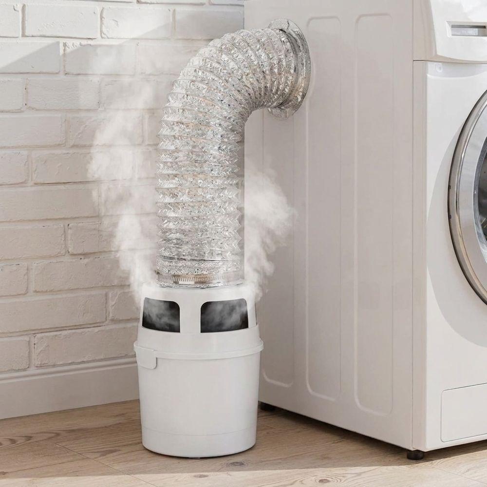 3 in 1 Dryer Lint Trap Kit with Vent Hose Flexible Washer Exhaust Duct Collector Dryer Ventilation