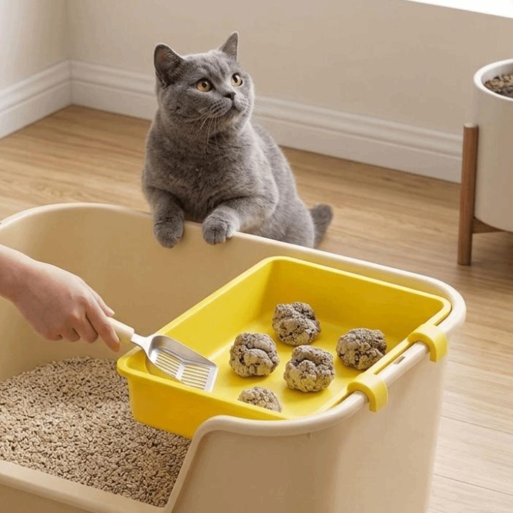 Plastic Hanging Cat Litter Sifter Efficient Cat Litter Box Sifting Tool Pet Grooming