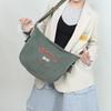 Корейская модная холщовая сумка-мессенджер: Большая вместимость для женщин и мужчин, спортивный стиль