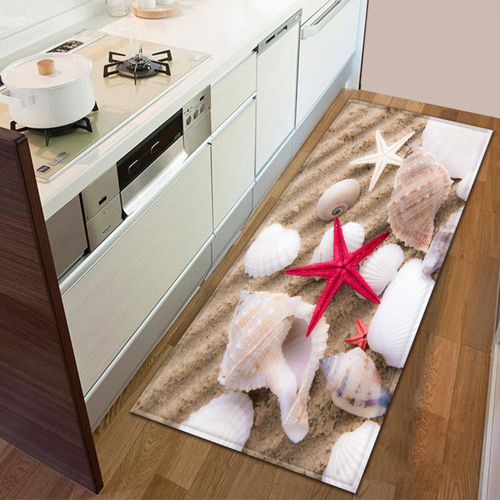 Entrance Door Mat Kitchen Bedroom Carpet Non-slip Floor Corridor Balcony Carpet Modern Printed Pattern Floor Mat