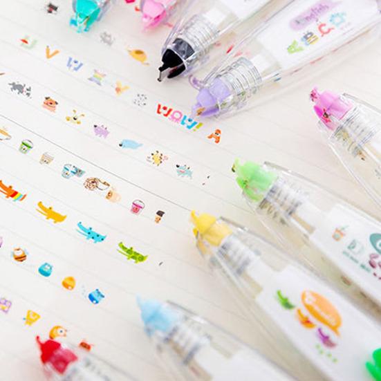 Бесконечная декоративная ручка Мультяшные животные Пресс-типа Кружева Корректирующая лента DIY Скрапбукинг Дневник Декоративная ручка