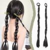 2pcs Fashion Braid Head Rope Wig Playful Girls Handmade Fishbone Twist Braids High Ponytail Hair Accessories for Woman Daily Use