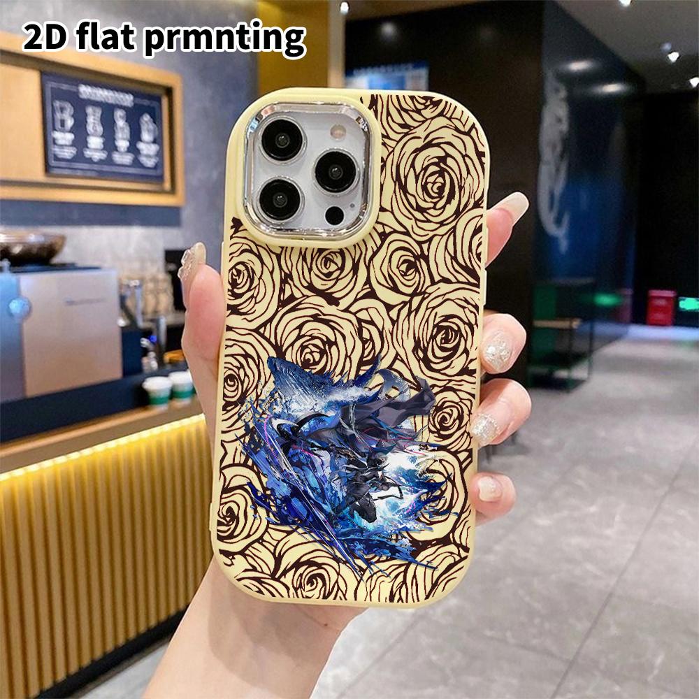 Phone Case: 2D flat design suitable for iPhone 18 17 16 15 14 13 Pro protective case, couple style, deep-sea themed characters, Christmas and Hallowee