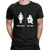 Men's Your Wife My  Gamer Graphic T-Shirt, Funny Gaming Shirt, Husband Gift, Youth Tops, Tee, Comics Tees