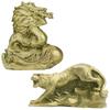 Felimoa Feng Shui Figurines, Tiger and Dragon, Auspicious Charms, Zodiac Charms, Guardian Beasts, and Decorative Charms, Set of 2