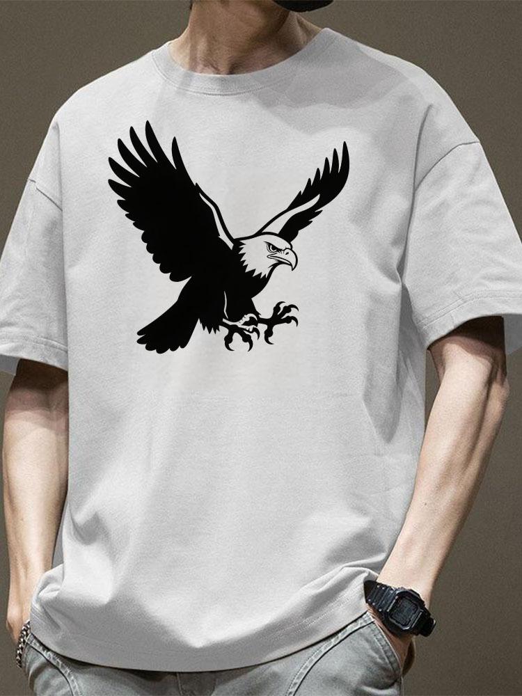 New Fashionable Loose - Fitting Men's T - Shirts 100% Pure Cotton Perfect for Summer Leisure and Highly Versatile