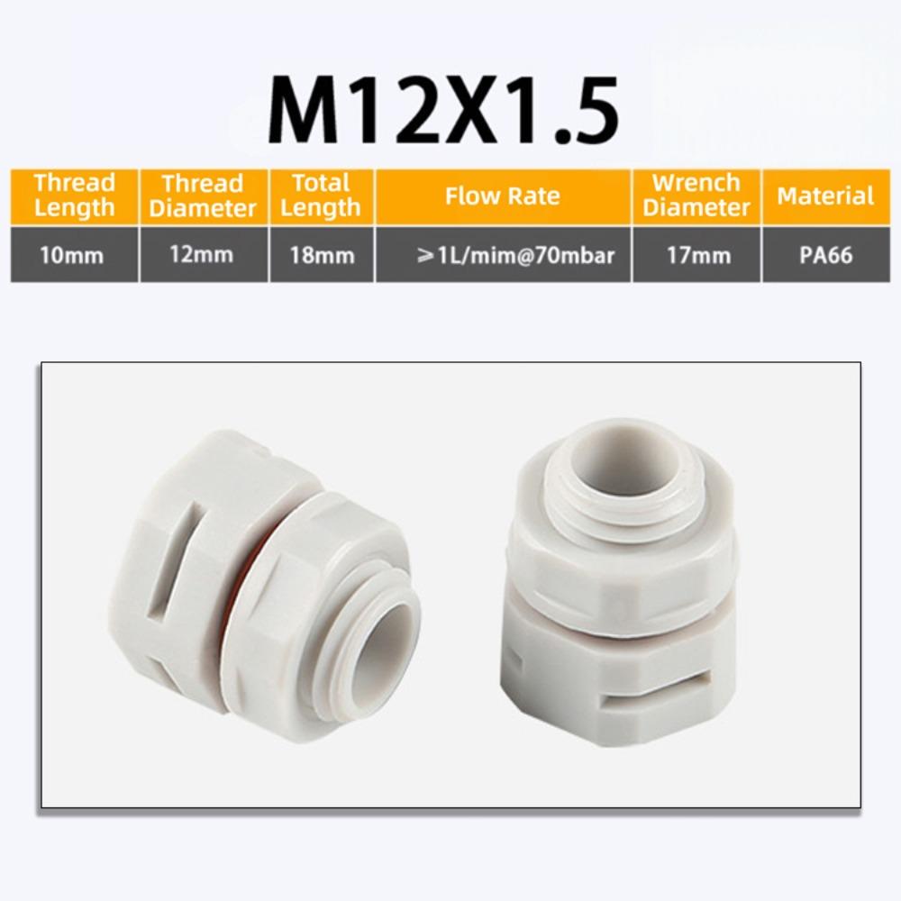 New Waterproof Vent Plug M5 M6 M8 M12 M16 Nylon Breather Valve Pressure Valve New