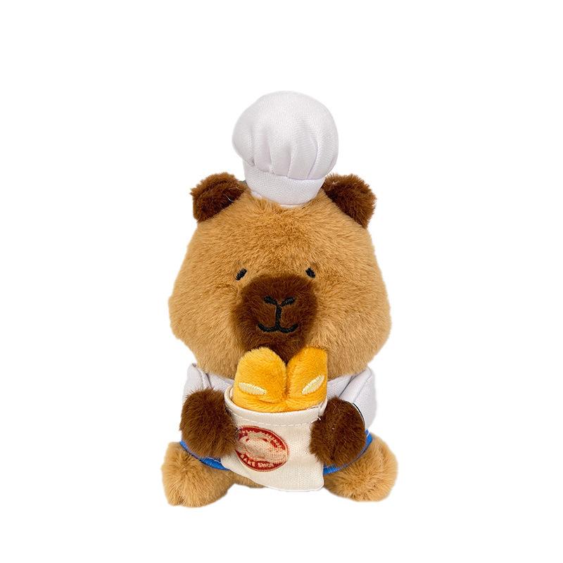 Капибала плюшевый кулон, милая кукла-капибар, тряпичная кукла, брелок, 4-дюймовая кукла-захват