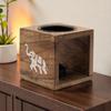 Square Mango Wood Oil Burner – Elephant