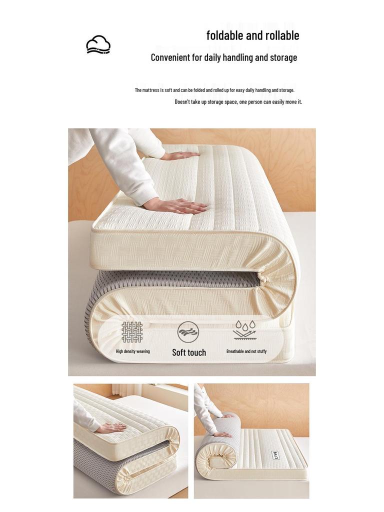 3D Latex Tatami Mattress: Thick, Comfortable Topper for Students and Dorms