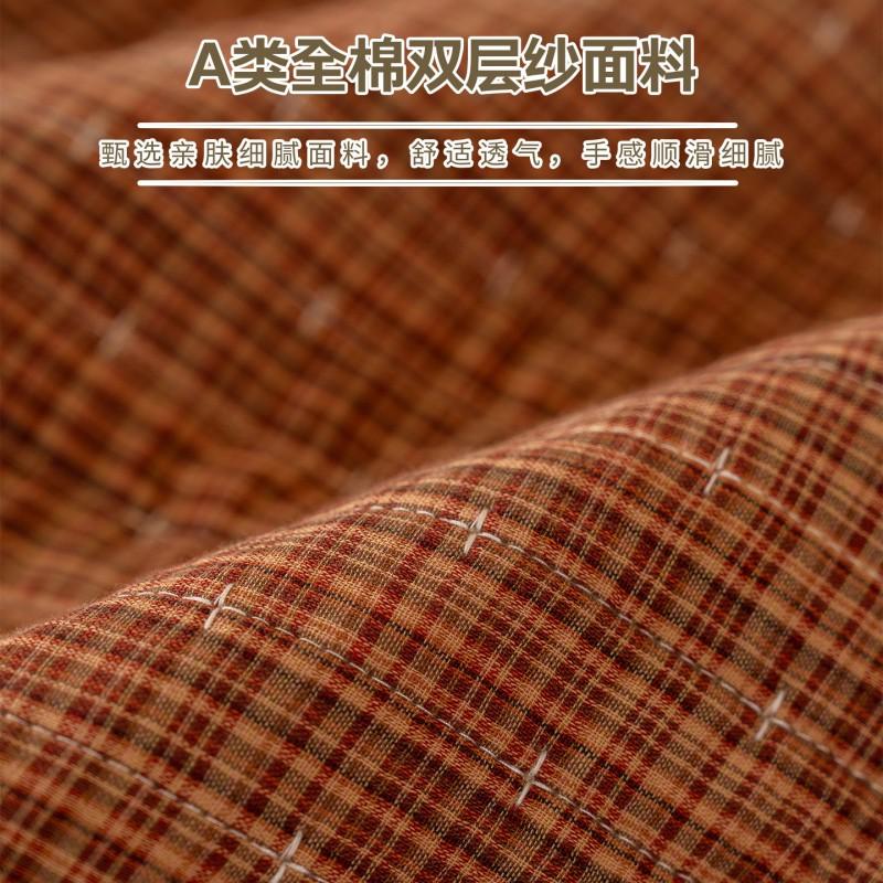 British Style Thick Skirt Edge 100% Cotton Double Gauze Sofa Cushion Non-Slip All Season Use
