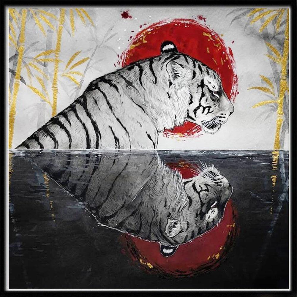 5D алмазная живопись, полная алмазная живопись, животное, собака, Алмазная мозаика, тигр, лев, сделай сам, круглая алмазная вышивка, вышивка крестом, стразы, искусство
