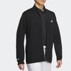 Adidas Solid Jacquard Long Sleeve Full-Zip Sweater Jacket Men Outerwear Black IM1689